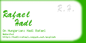 rafael hadl business card